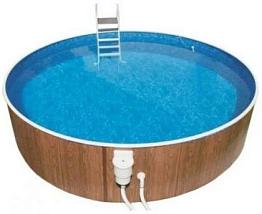 Морозоустойчивый бассейн Azuro 402DL круглый 4,6х1,2 м Premium